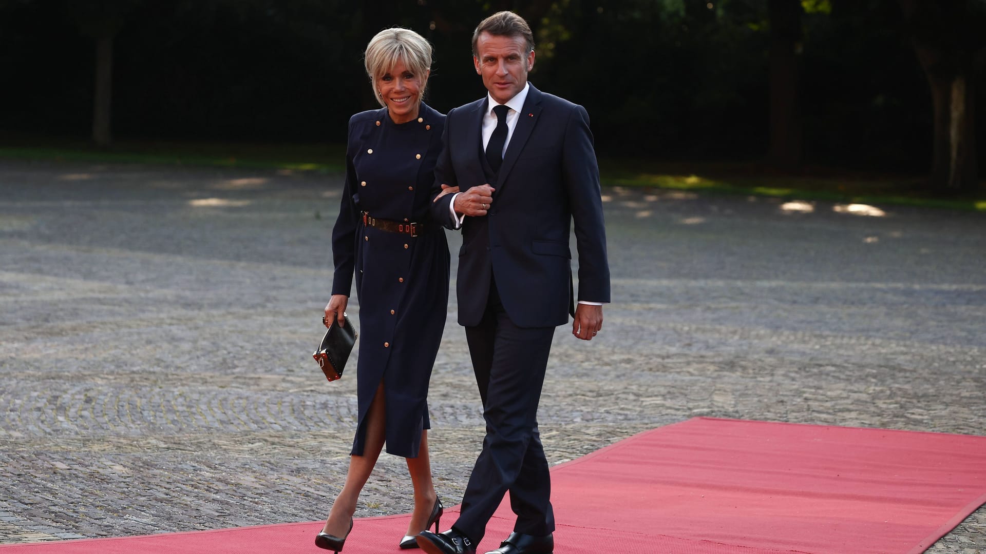 Brigitte und Emmanuel Macron: Sie kamen zusammen zum Nato-Gipfel.