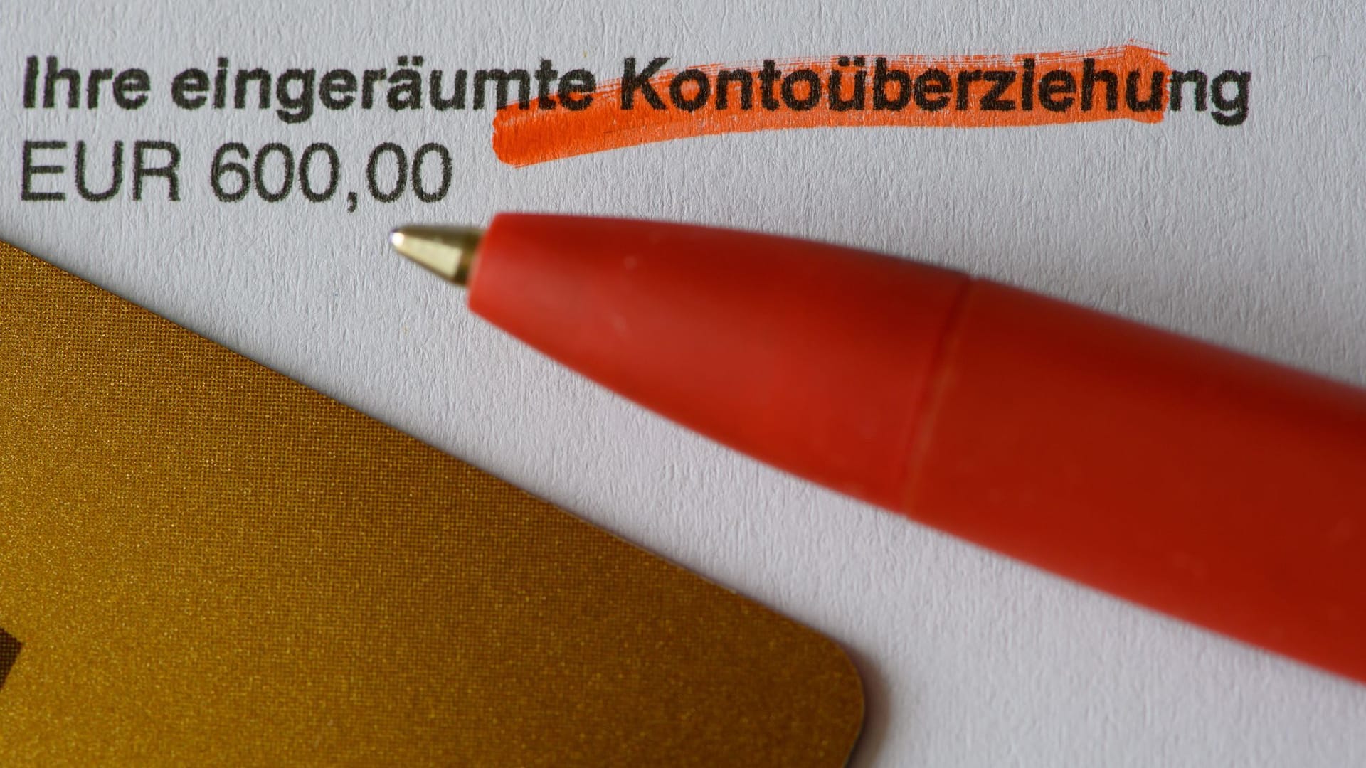 Symbolbild - Kontoüberziehung Symbolbild - Kontoüberziehung