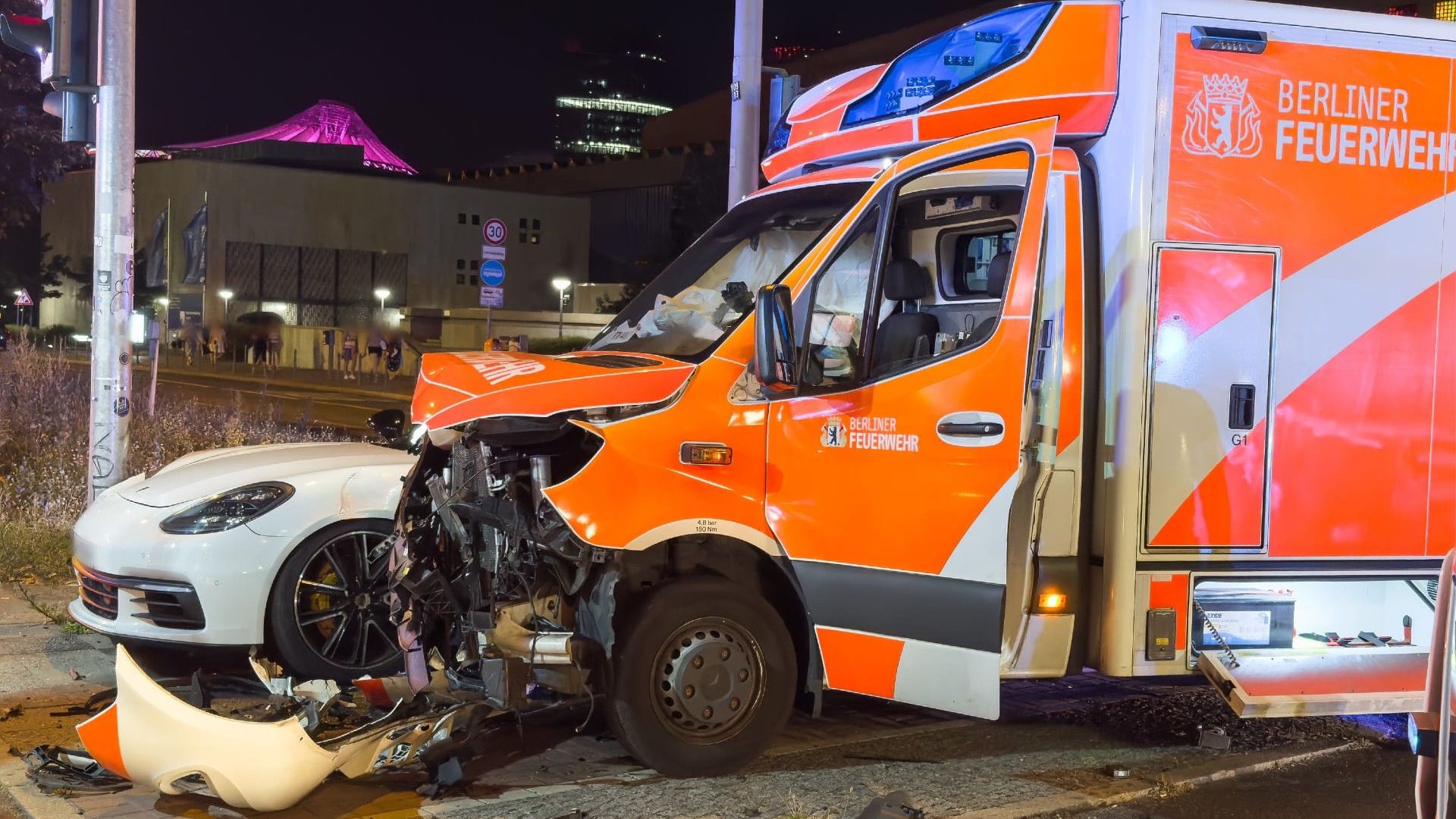Die Unfallstelle: Vier Personen wurden verletzt.