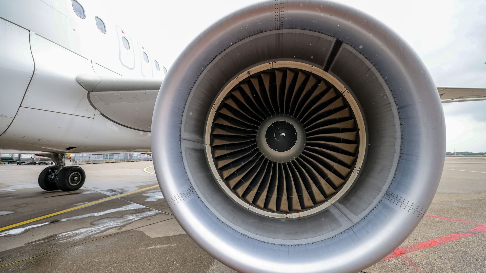 Turbine am Flugzeug Turbine am Flugzeug