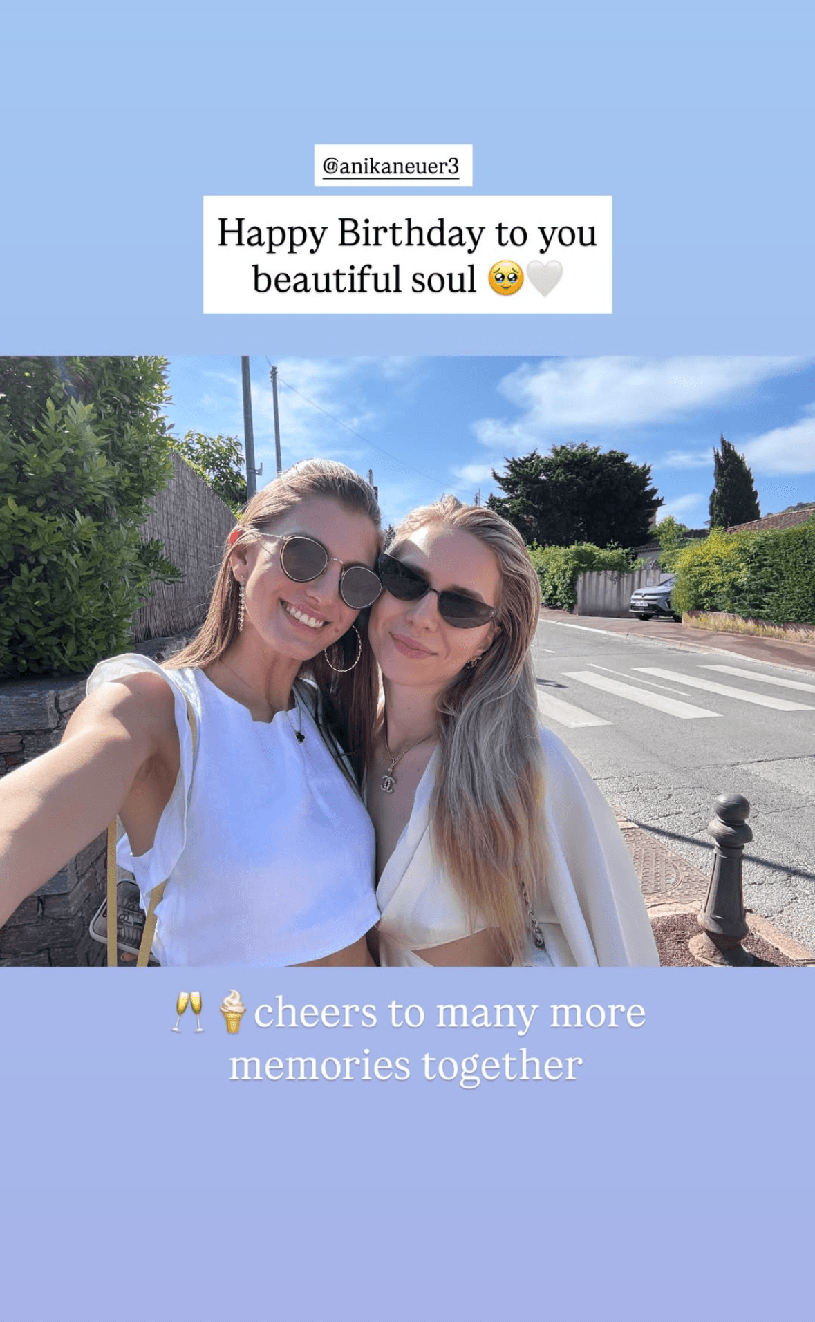 Sophia Schneiderhan und Anika Neuer Anfang Mai in Südfrankreich.
