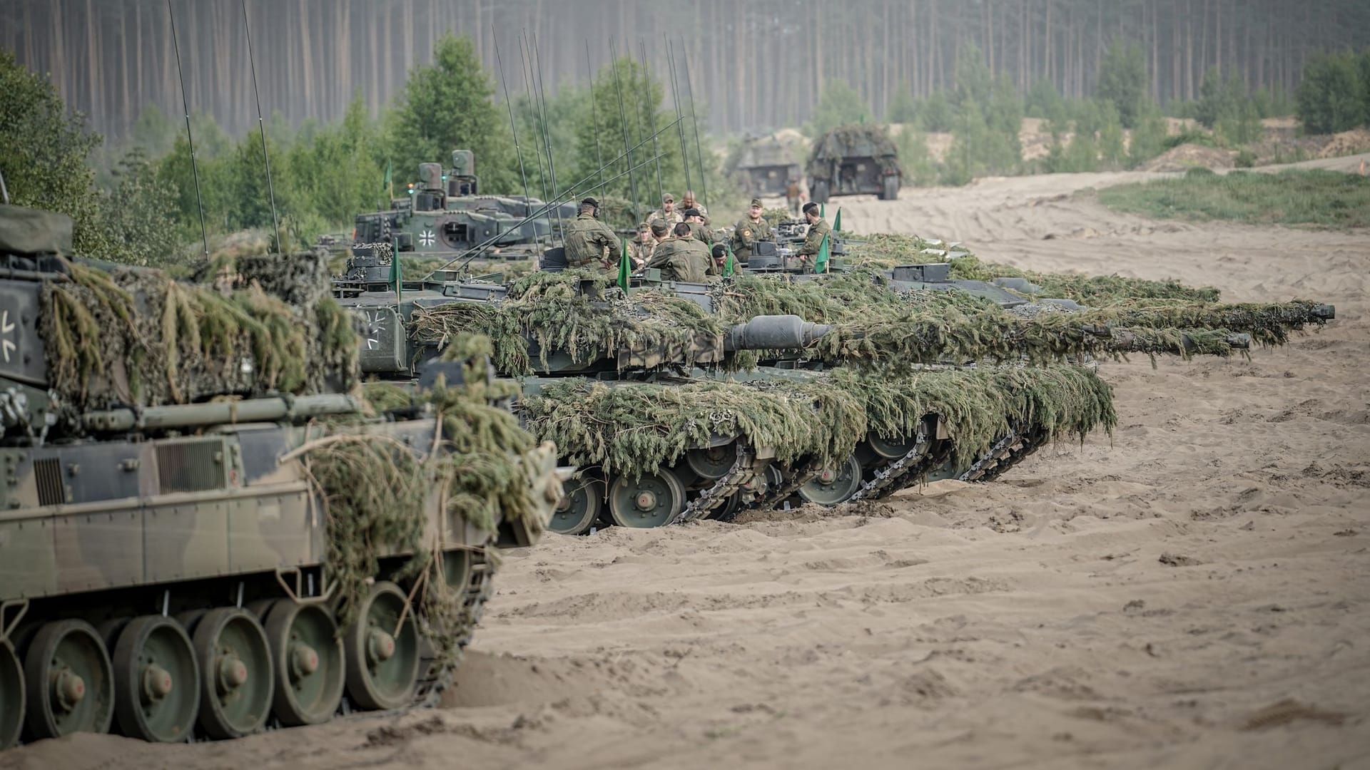 Panzer bei Nato-Übung Quadriga 2024