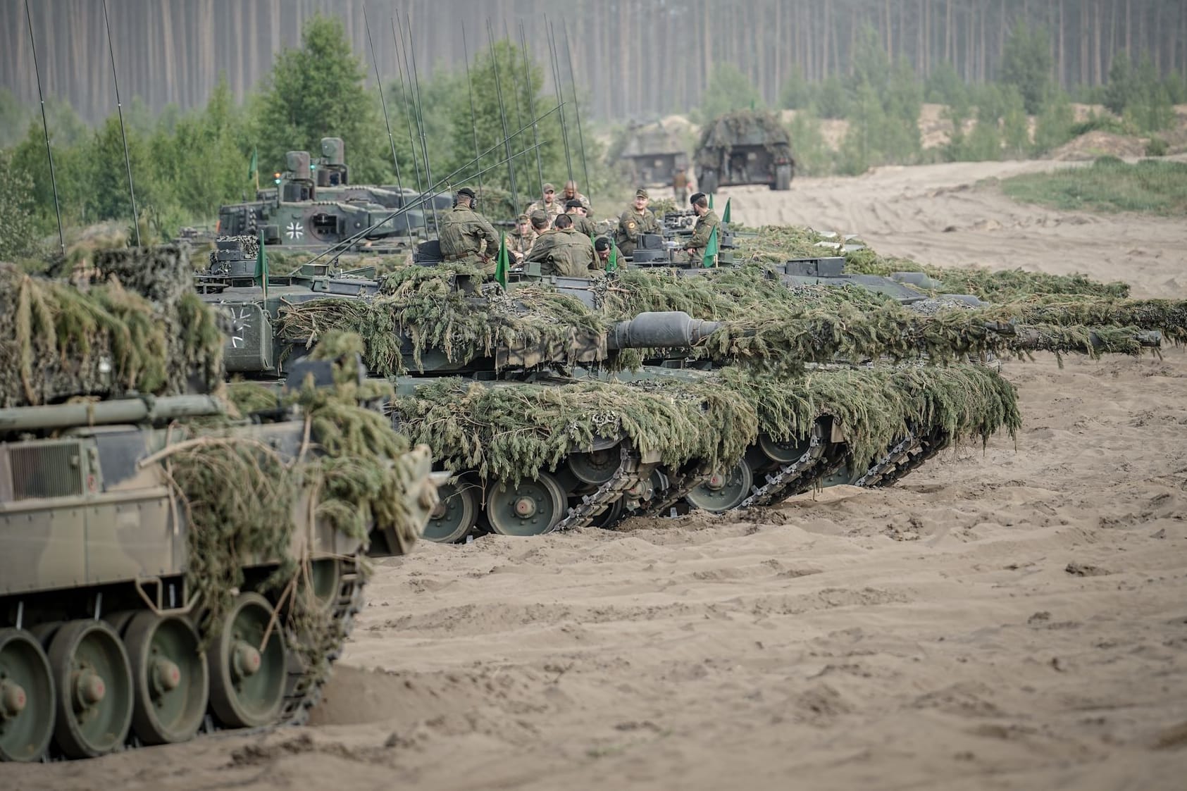 Panzer bei Nato-Übung Quadriga 2024