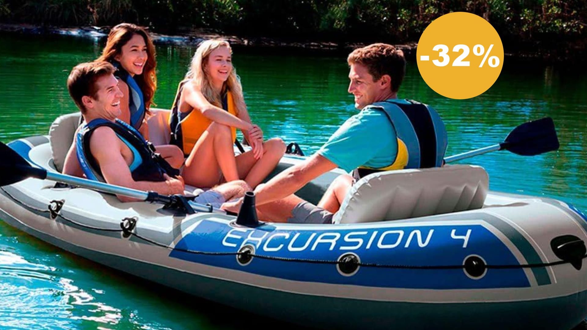 Das Intex Excursion 4 punktet mit robuster Verarbeitung, praktischem Zubehör und einem überraschend günstigen Preis.