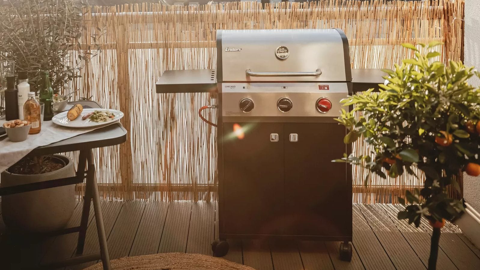 Der Chicago-Gasgrill eignet sich ideal für Grillrunden bis zu sechs Personen.
