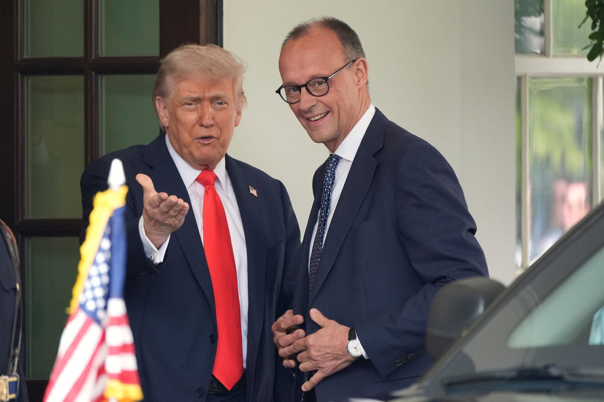 US-Präsident Trump empfängt Bundeskanzler Merz