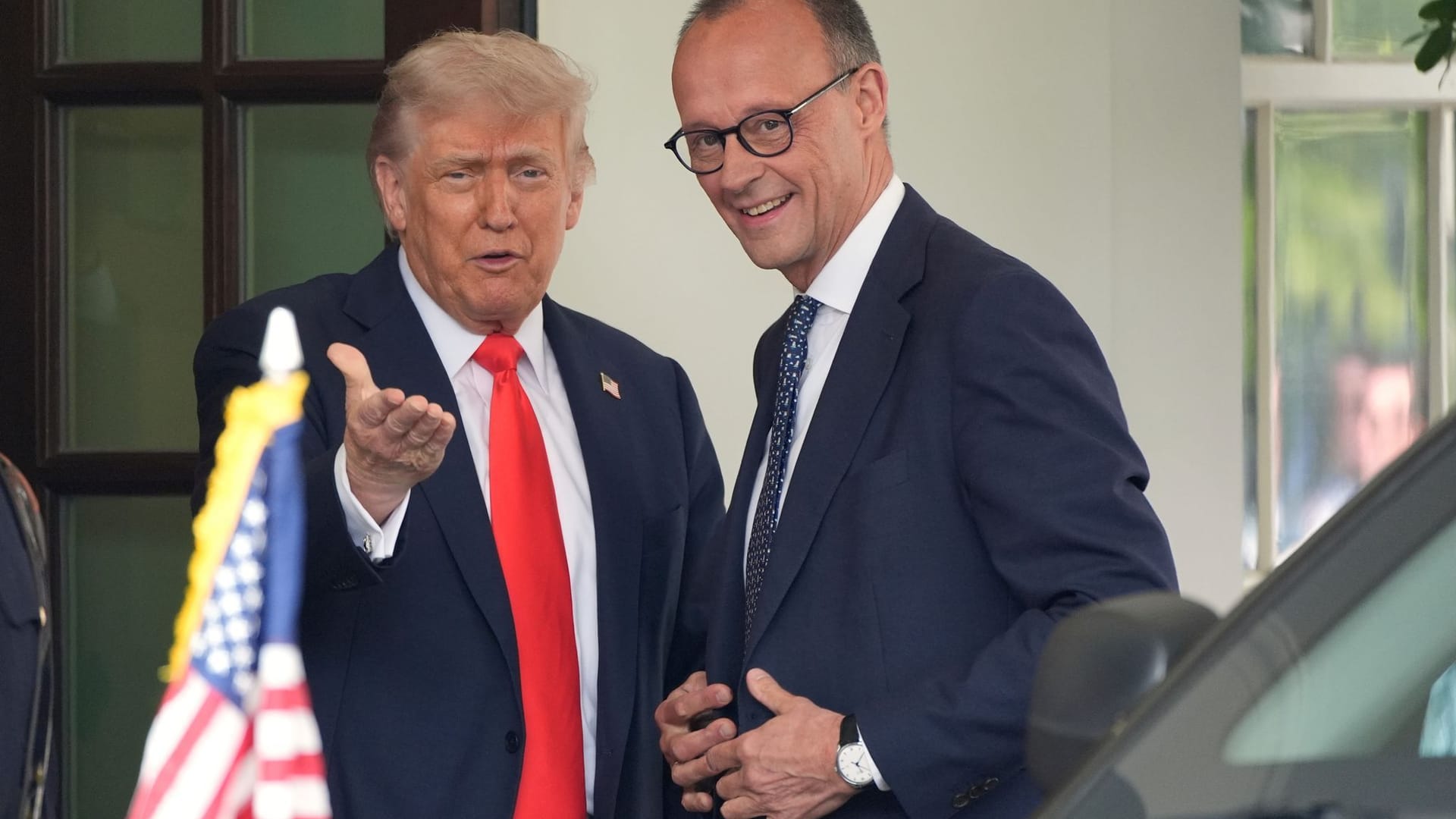 US-Präsident Trump empfängt Bundeskanzler Merz