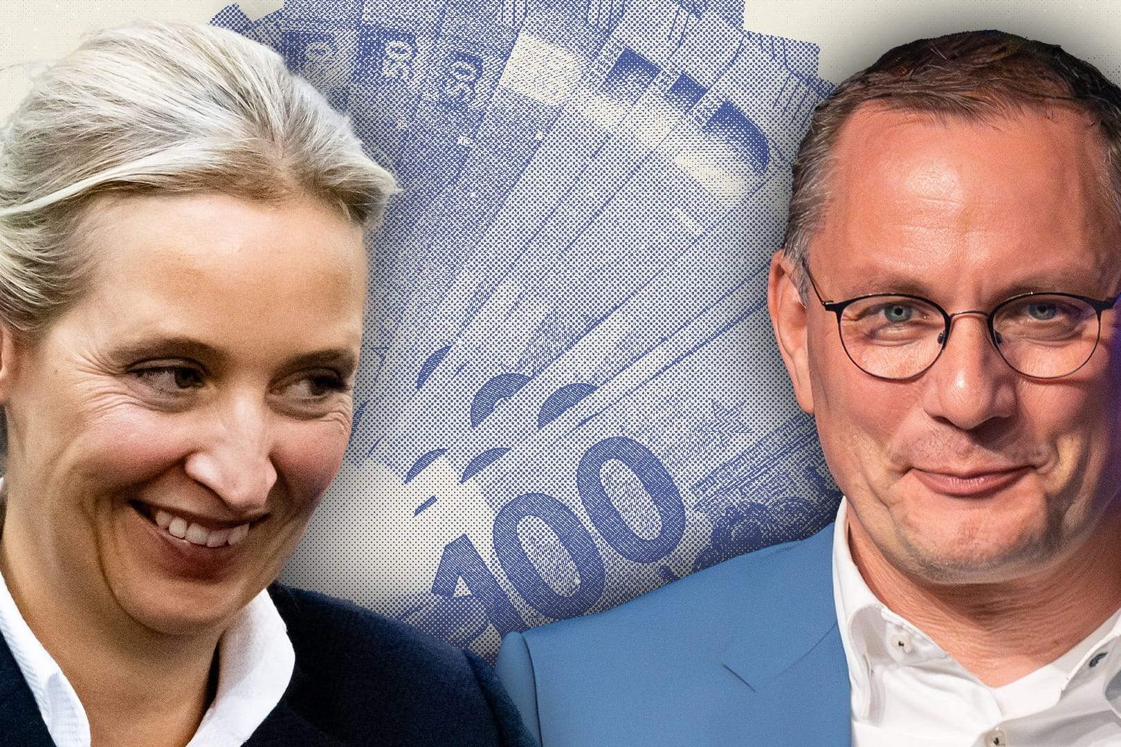 AfD-Fraktionschefs Alice Weidel und Tino Chrupalla: Sie haben sich selbst das Gehalt erhöht - zum Ärger manches AfD-Abgeordneten.