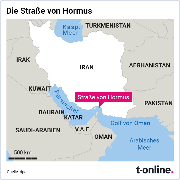 Etwa 20 Prozent des weltweit gehandelten Öls passieren die Straße von Hormus.