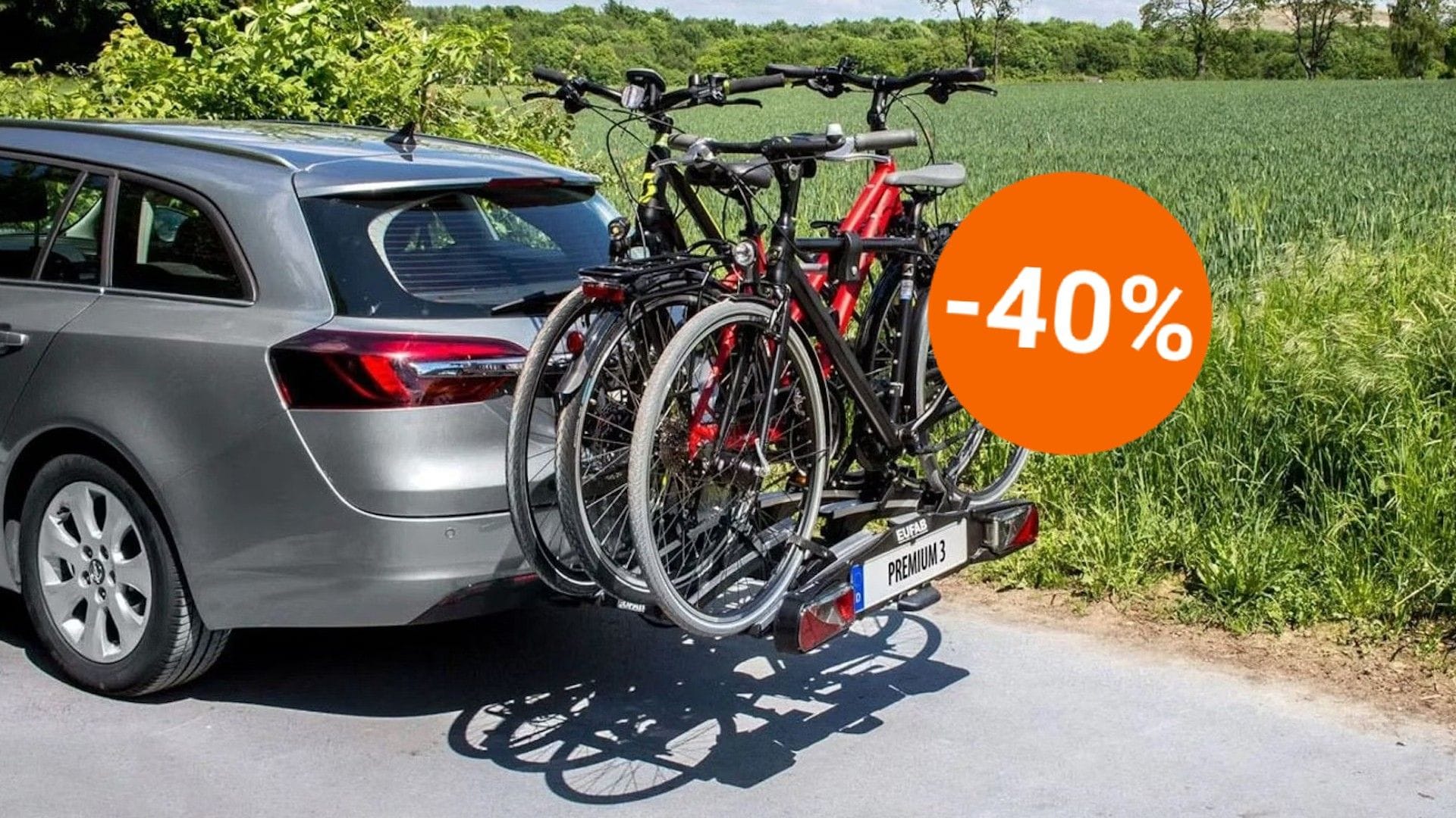 Günstig wie nie: Mit dem reduzierten Fahrradträger von Eufab haben Sie Ihre Räder und E-Bikes immer dabei.