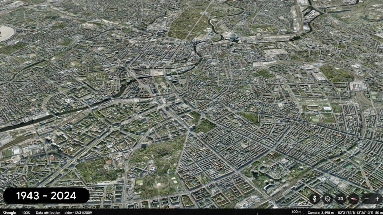 Berlin: Im Zeitraffer lassen sich bauliche Veränderungen in der Stadt nachverfolgen.