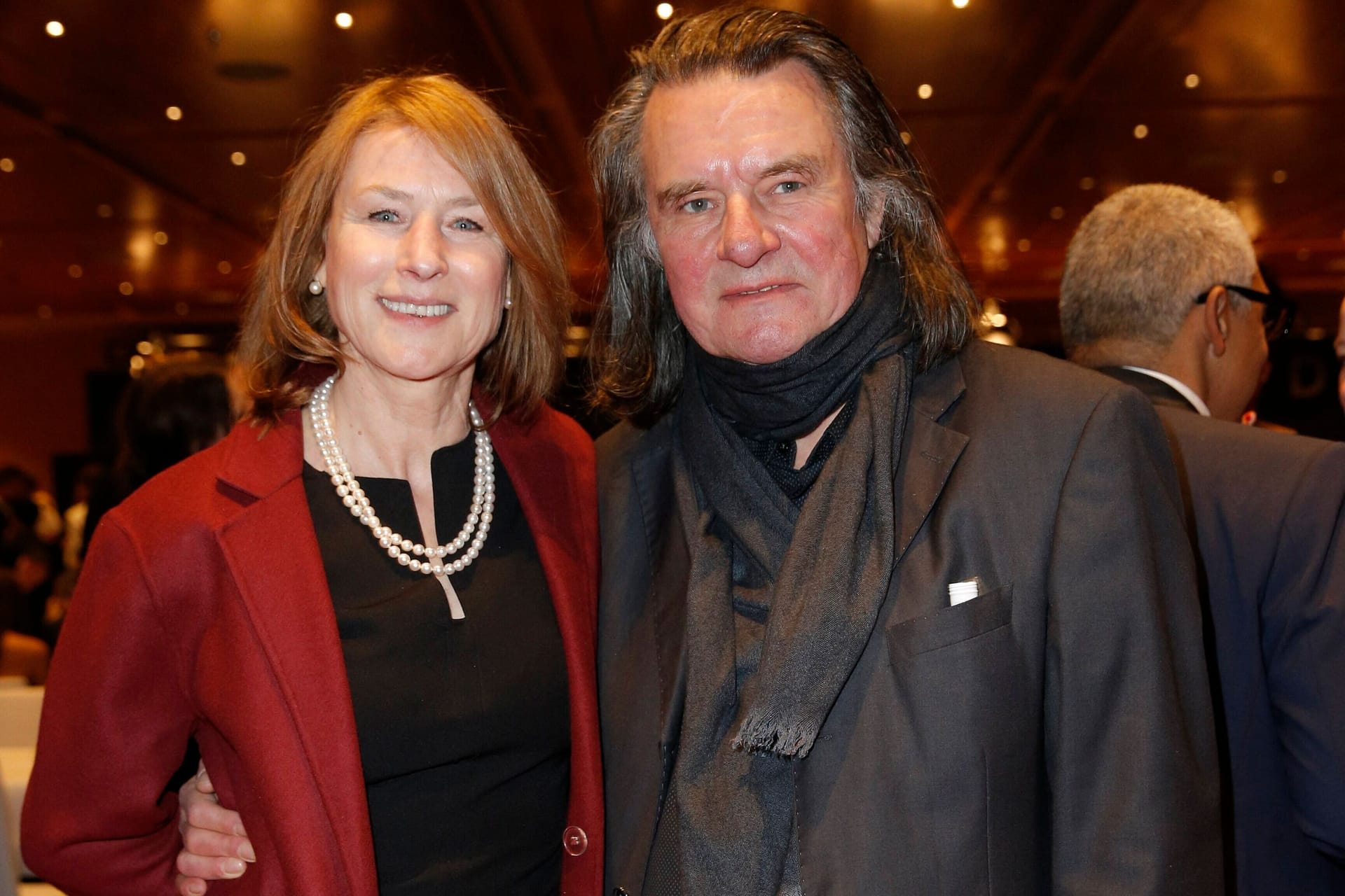 Corinna Harfouch mit Lebenspartner Wolfgang Krause Zwieback 2018 in Berlin.