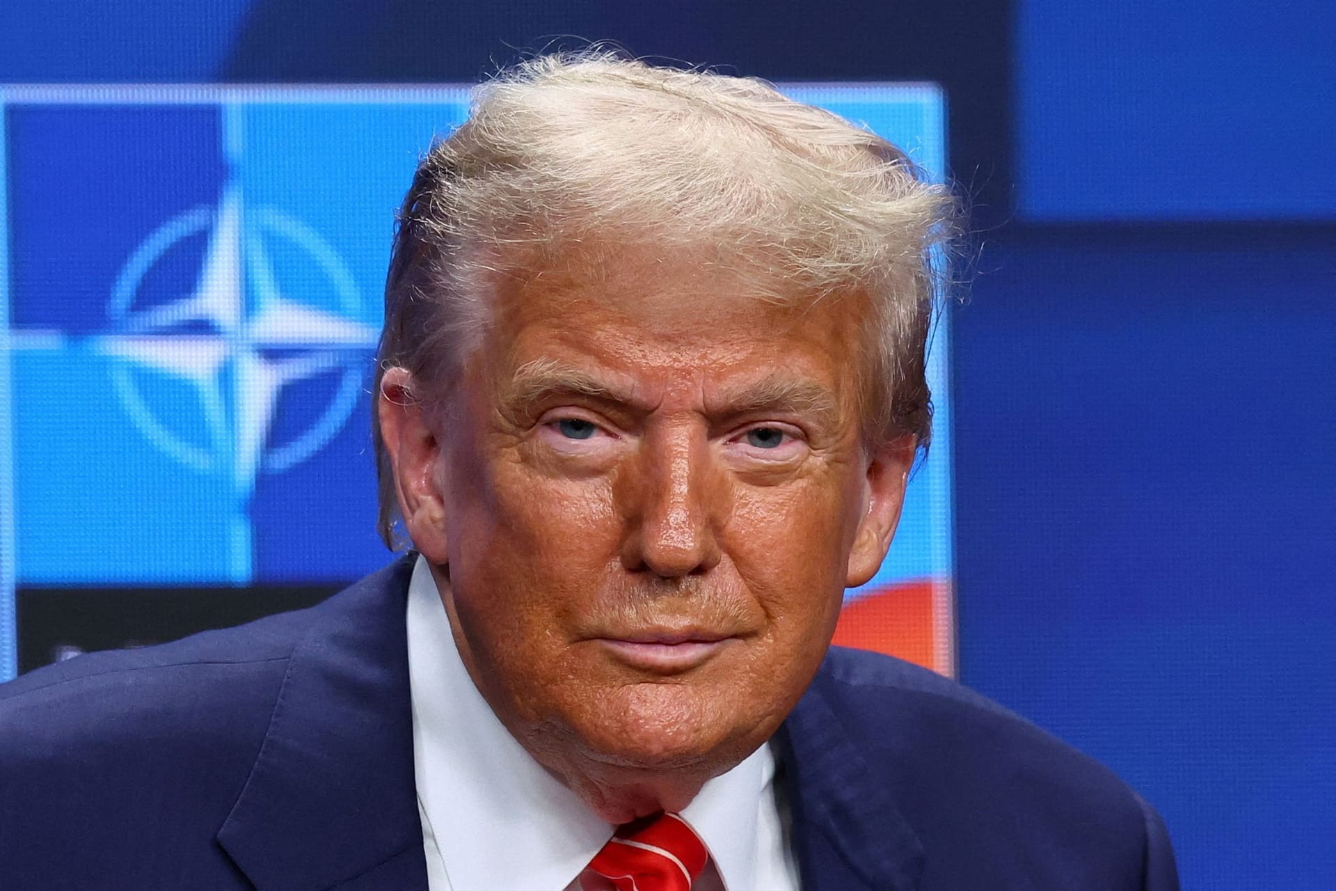 Donald Trump bei der Pressekonferenz zum Nato-Gipfel in Den Haag.