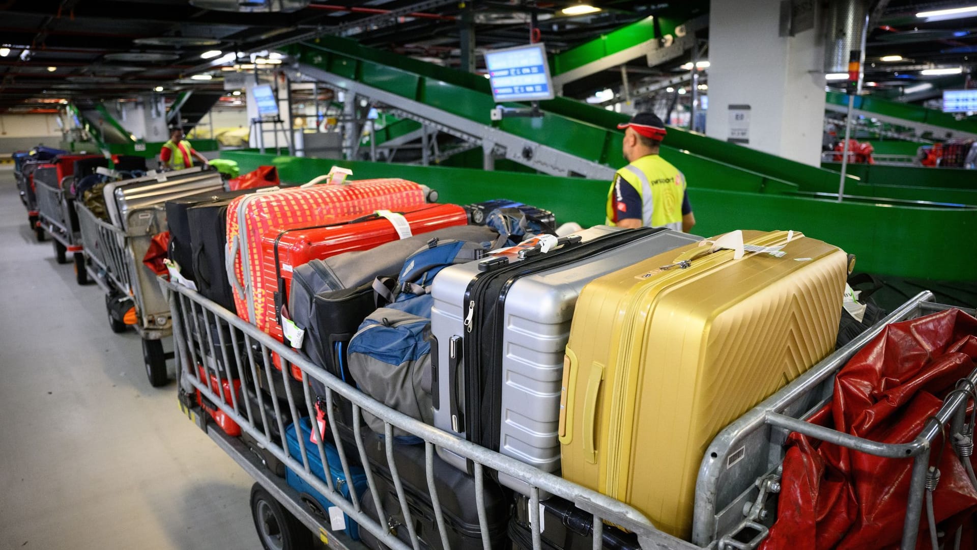 Gepäck am Flughafen
