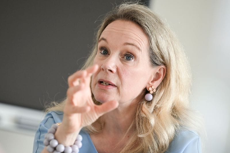 Sarah Wedl-Wilson (parteilos), Kultursenatorin in Berlin, bei einem Interview mit der Deutschen Presse-Agentur.