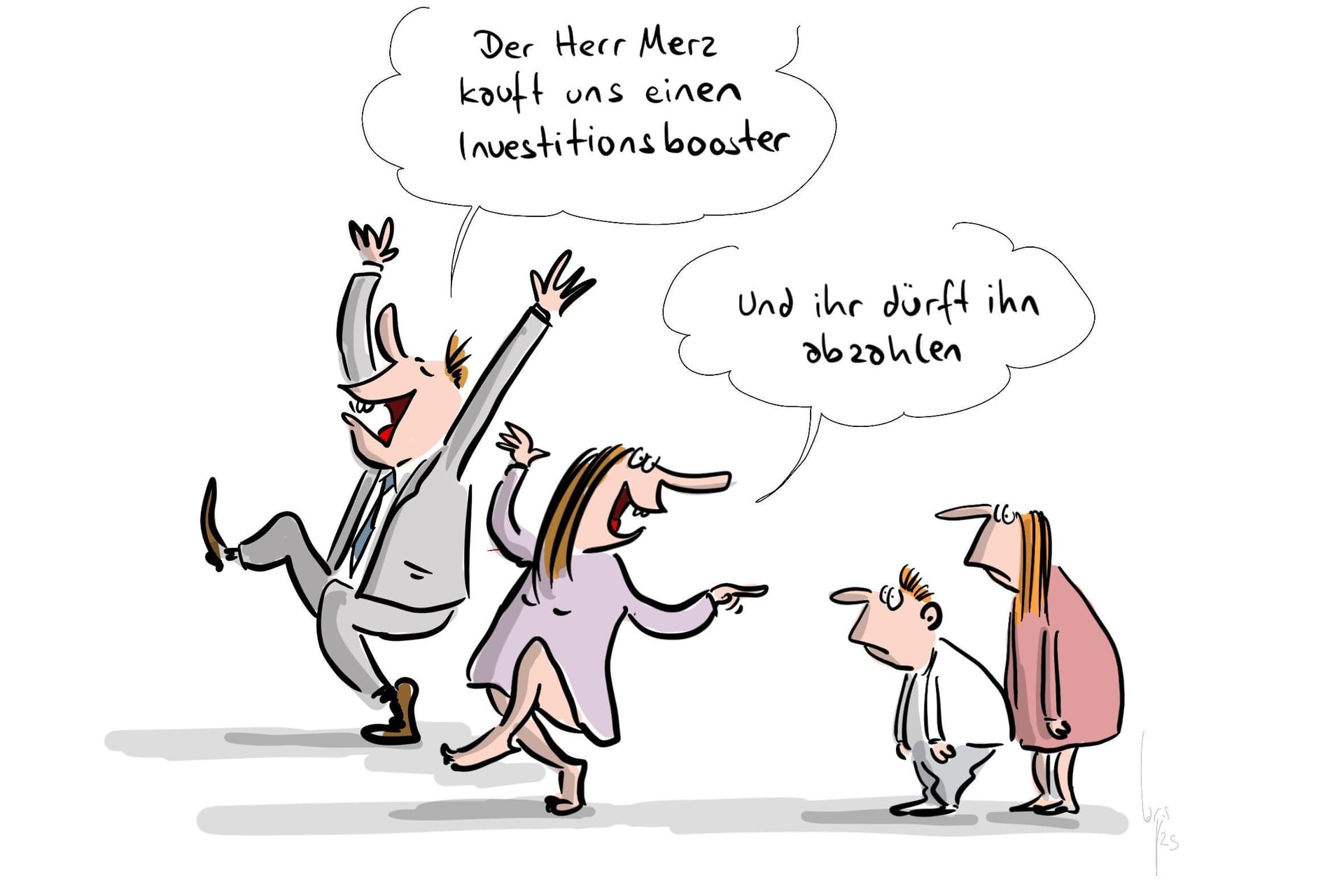 Alte nehmen, Junge geben.
