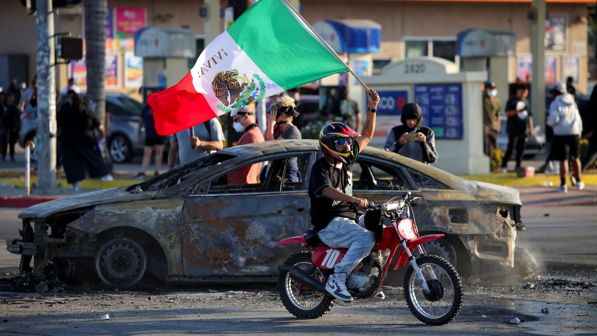 USA-MIGRATION/PROTEST-LOS ANGELES