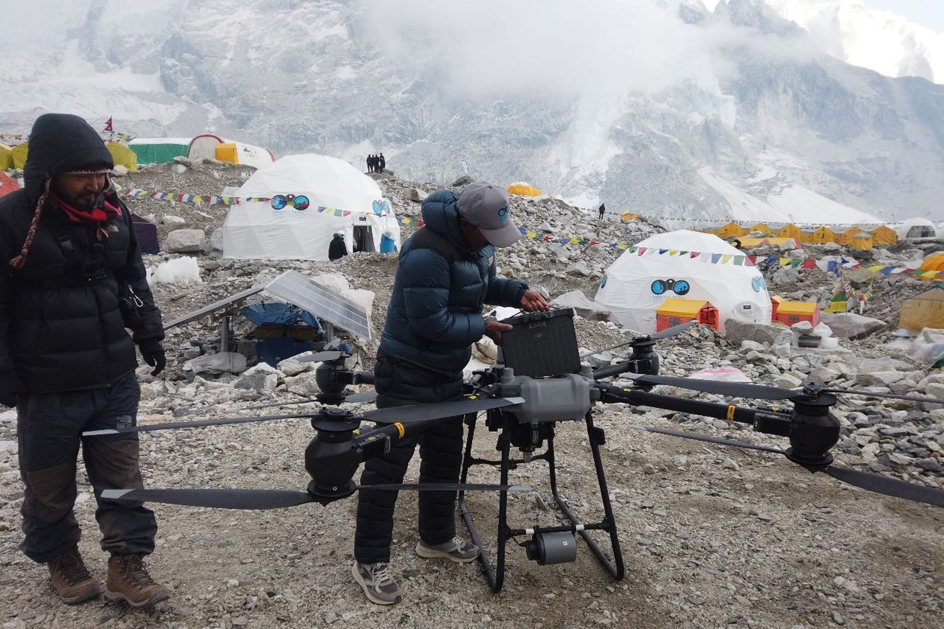 Drohnen-Einsatz am Mount Everest