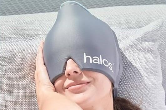 Die MyHalos-Migräne-Maske verspricht Linderung bei Migräne.