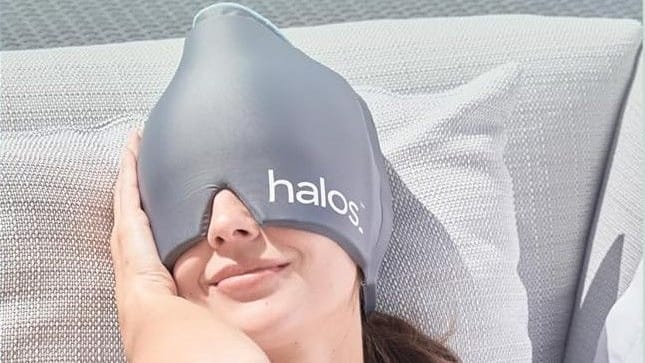 Die MyHalos-Migräne-Maske verspricht Linderung bei Migräne.