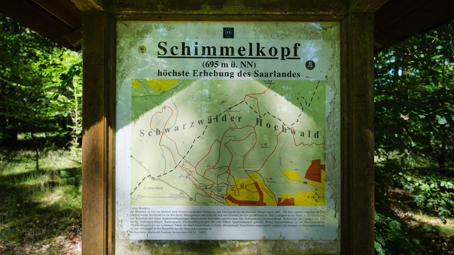 Schimmelkopf - ehemals höchster Ort des Saarlandes Schimmelkopf - ehemals höchster Ort des Saarlandes