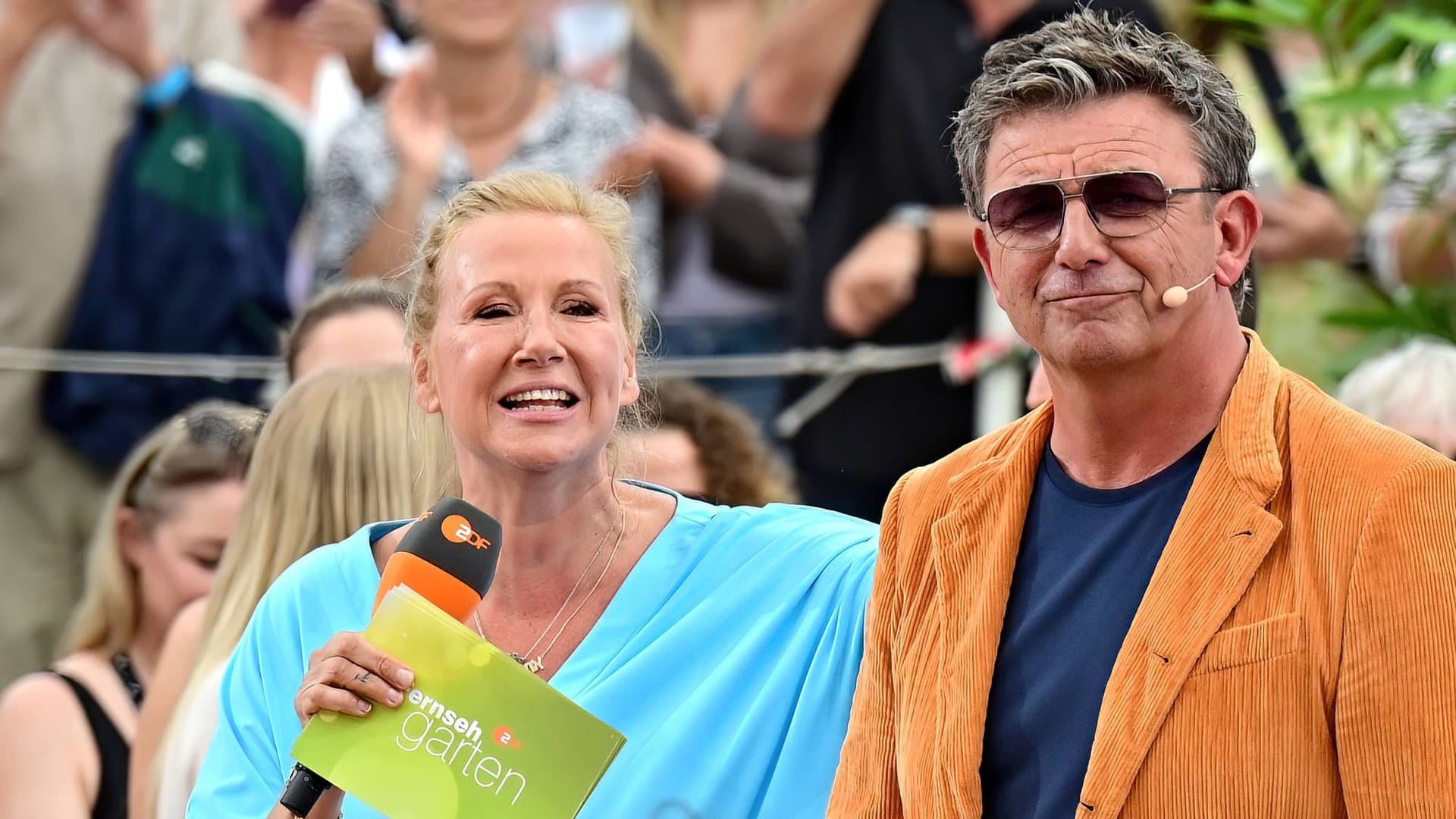 Andrea Kiewel und Hans Sigl: Sie moderierten am Sonntag gemeinsam den "Fernsehgarten".