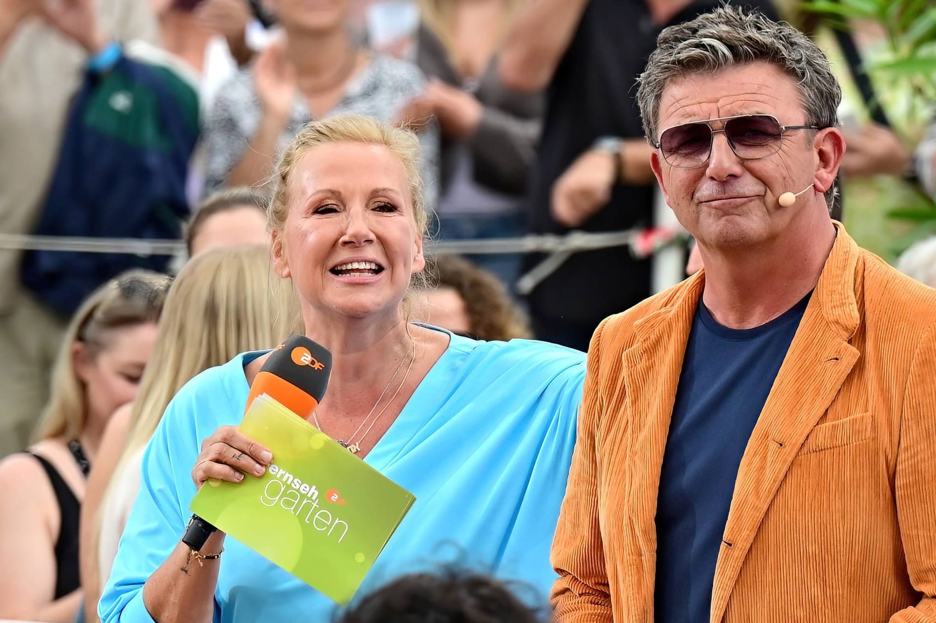 Andrea Kiewel und Hans Sigl: Sie moderierten am Sonntag gemeinsam den "Fernsehgarten".