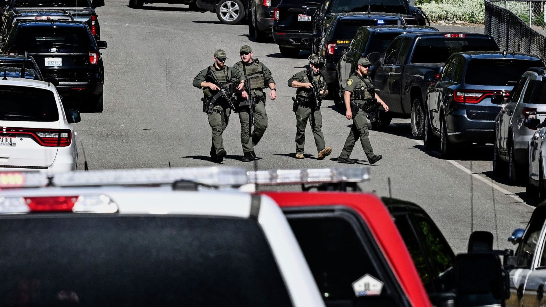 Einsatzkräfte der Polizei in Coeur d'Alene, Idaho.