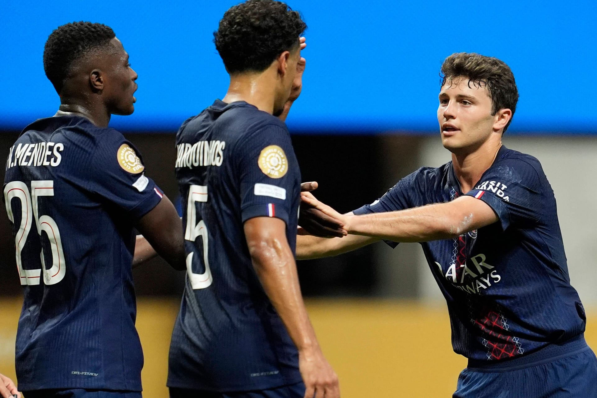 Die PSG-Spieler feiern einen Treffer: Gegen Miami hatten sie die vollen 90 Minuten im Griff.