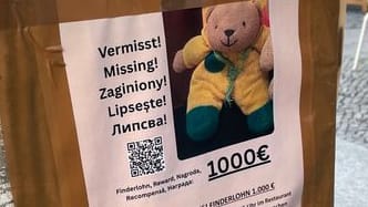 Suche nach Teddy "Mini": Er wurde einem Berlin-Besucher gestohlen.