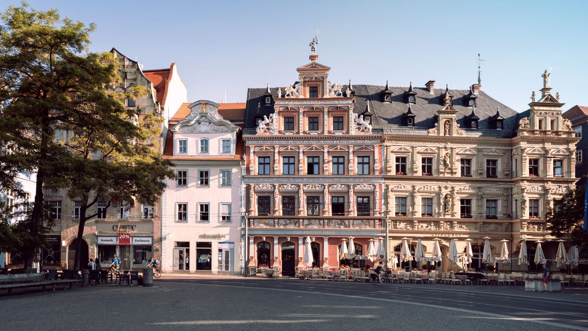 Fischmarkt in Erfurt: Die Finanzämter in Thüringen leisten sich die geringste Bearbeitungszeit für Steuererklärungen.
