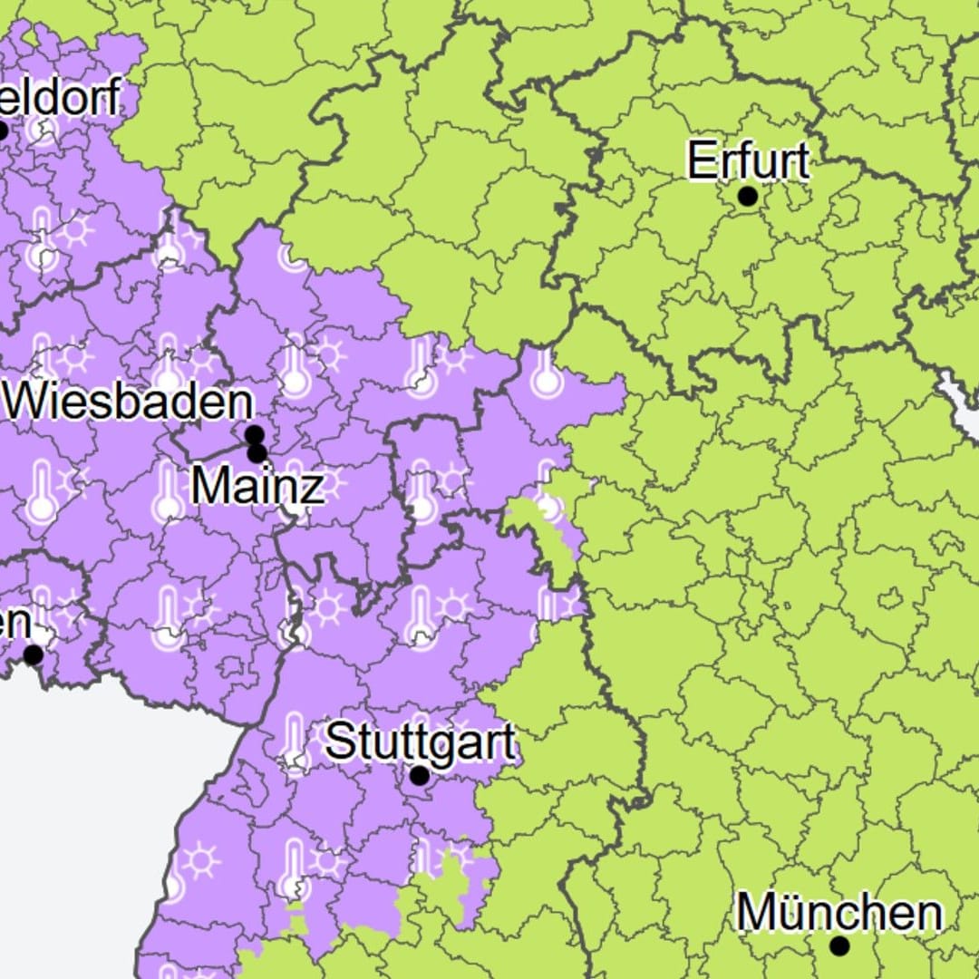 Bis zu 35 Grad: Im Westen und Südwesten wird es am Freitag schwülheiß.