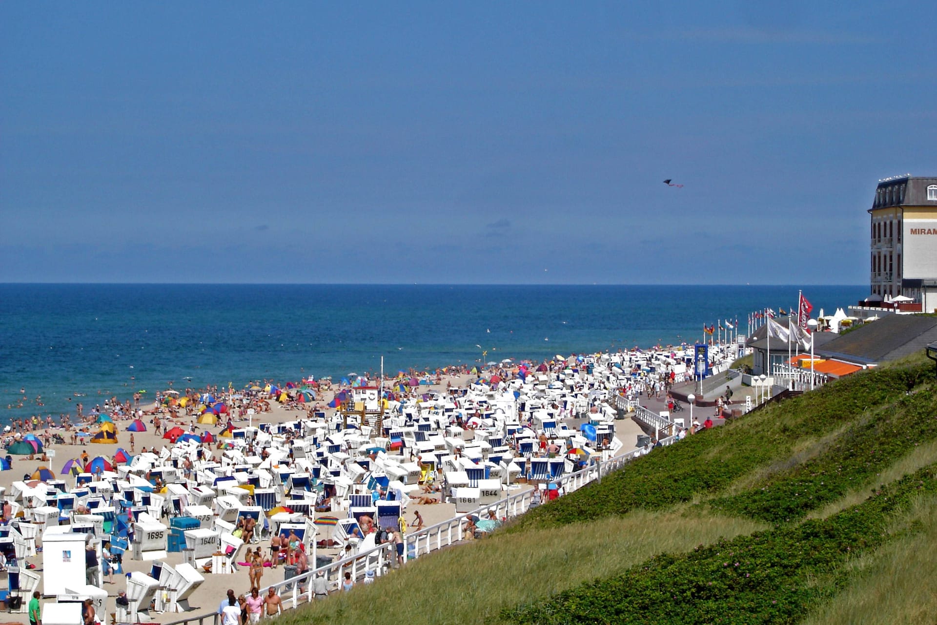Badestrand in Westerland auf Sylt.