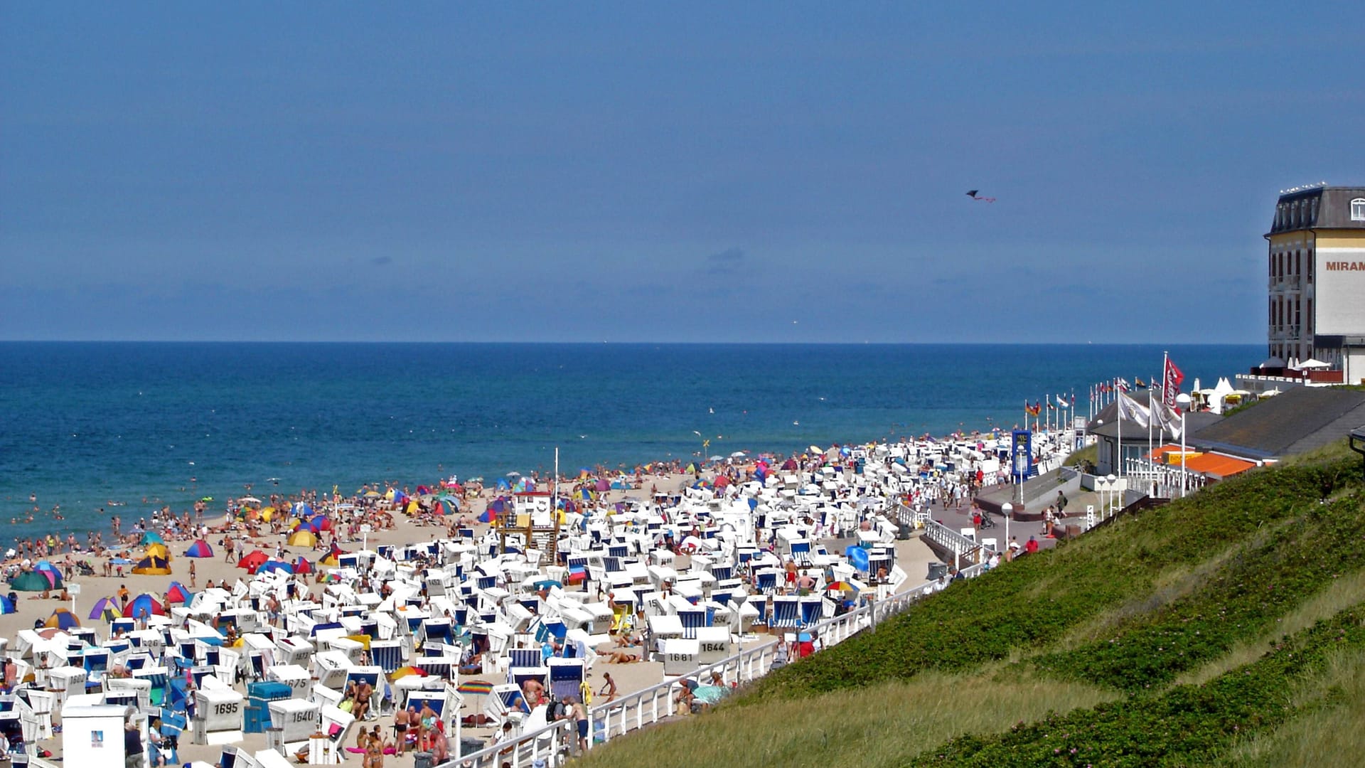 Badestrand in Westerland auf Sylt.