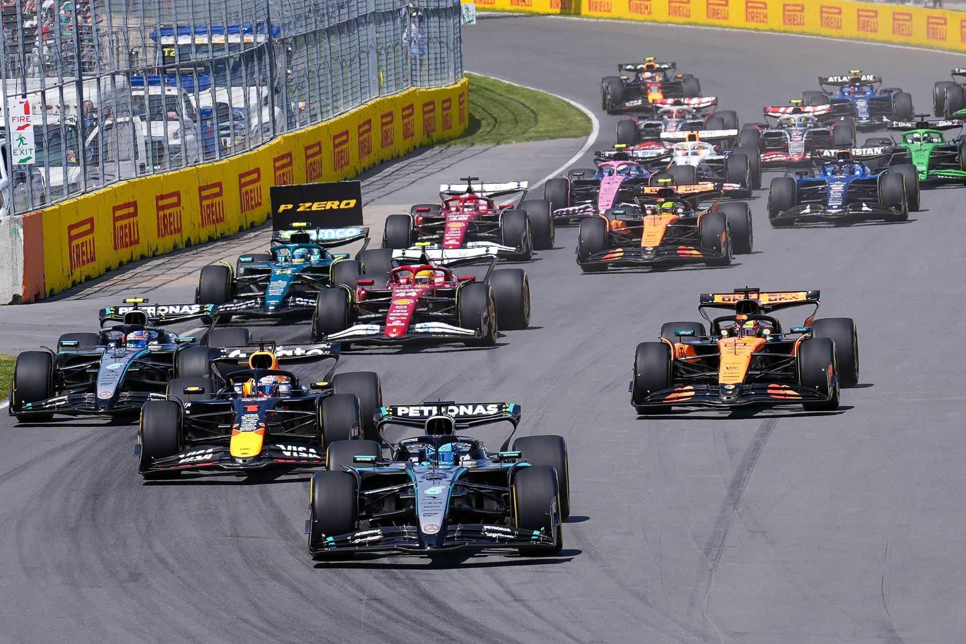 Formel-1-Autos auf dem Kurs in Kanada: Der Grand Prix ist bereits lange Teil des Rennkalenders.