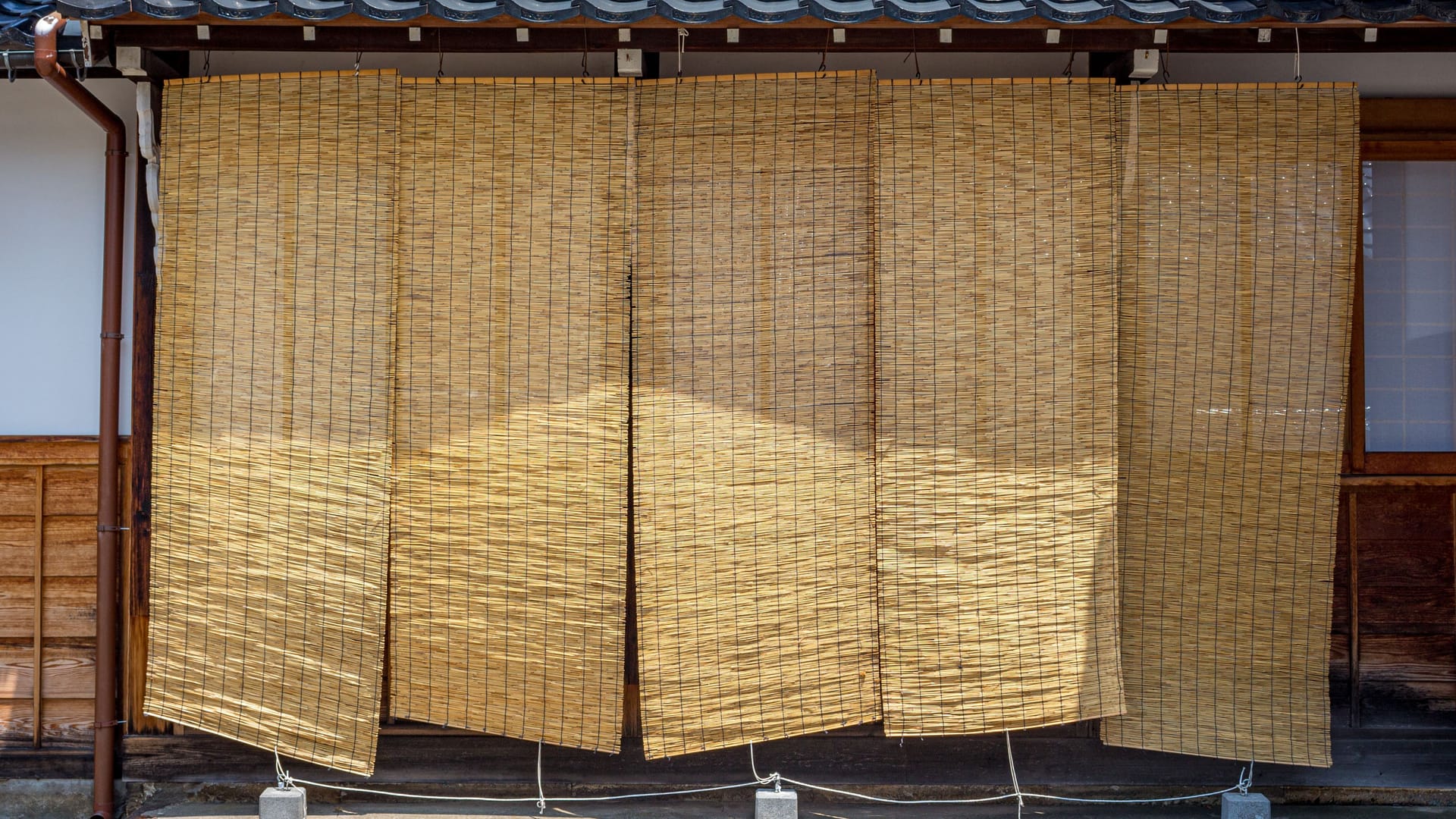 Bamboo screens, or sudare. Kanazawa, Japan.