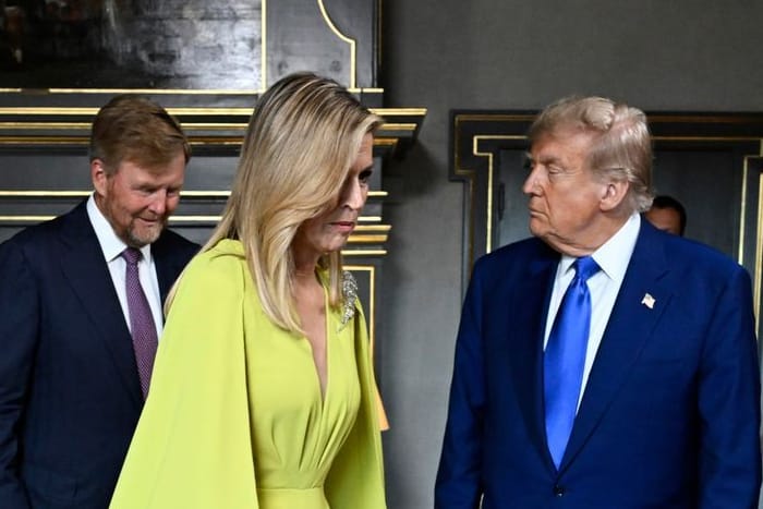 König Willem-Alexander und Königin Máxima enpfingen Donald Trump im Königspalast.