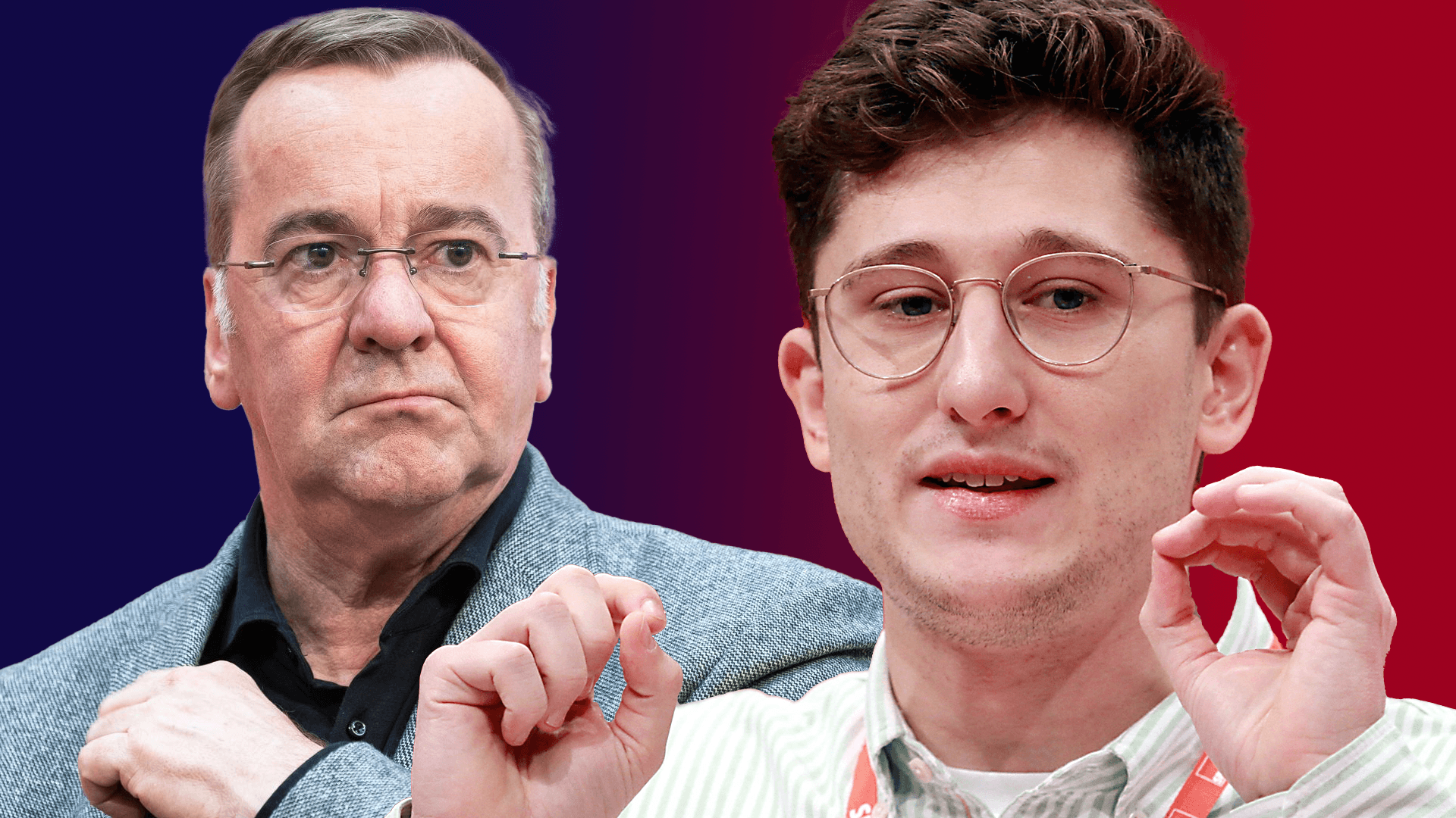 Verteidigungsminister Pistorius contra Juso-Chef Türmer: Wer setzt sich durch?