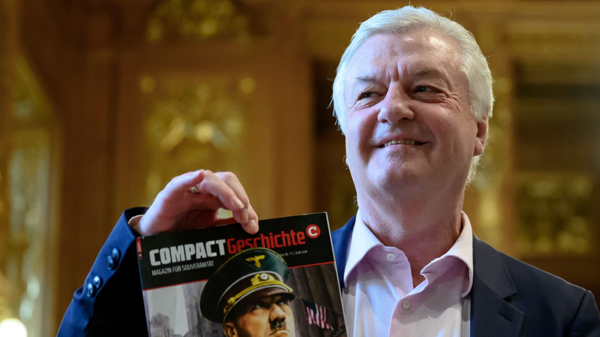 Jürgen Elsässer: Der Chefredakteur des rechtsextremen Magazins "Compact" bekam vor Gericht recht. Jürgen Elsässer: Der Chefredakteur des rechtsextremen Magazins "Compact" bekam vor Gericht recht.