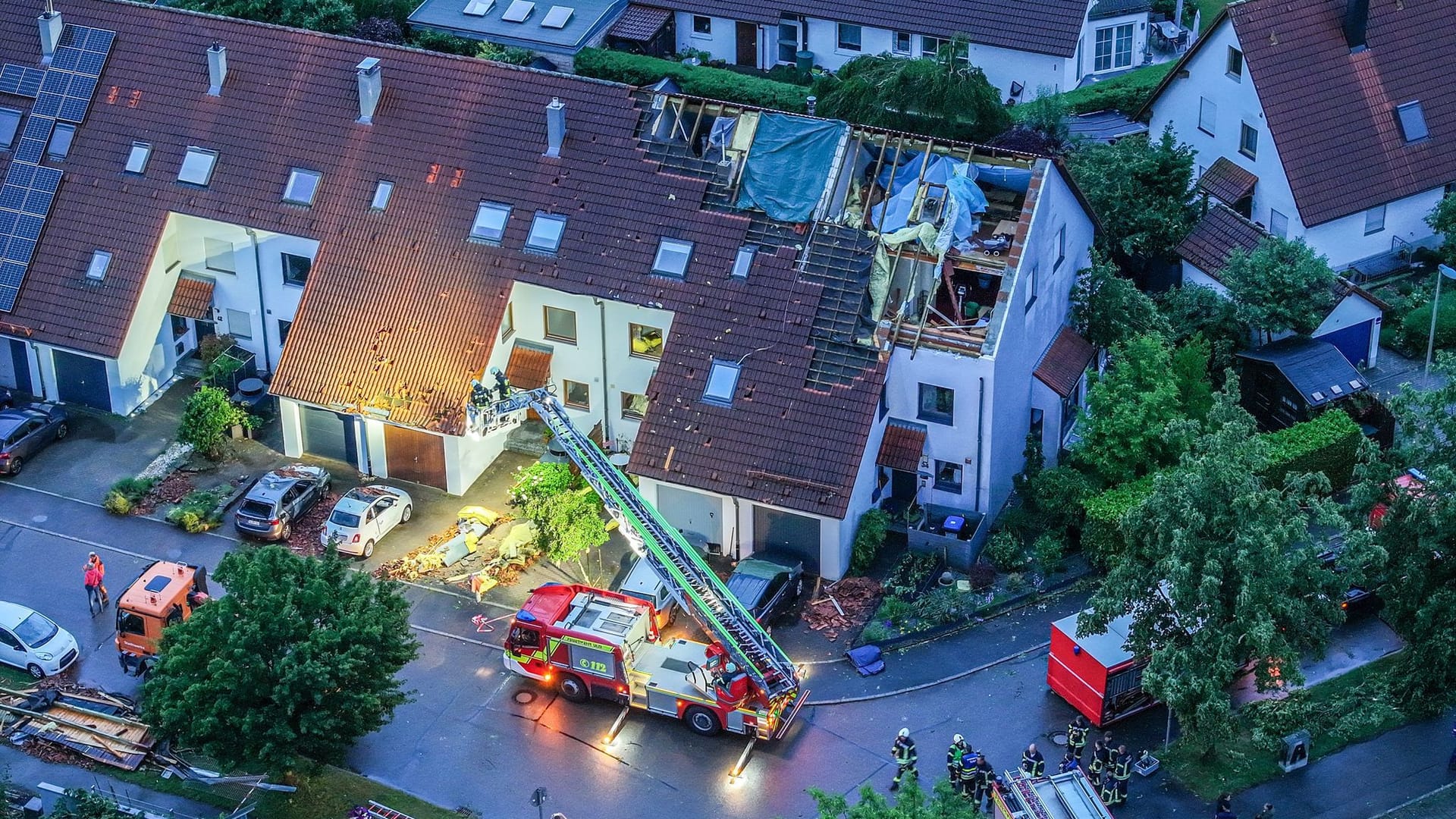 Nach dem Unwetter in Baden-Württemberg - Donaustetten Nach dem Unwetter in Baden-Württemberg - Donaustetten