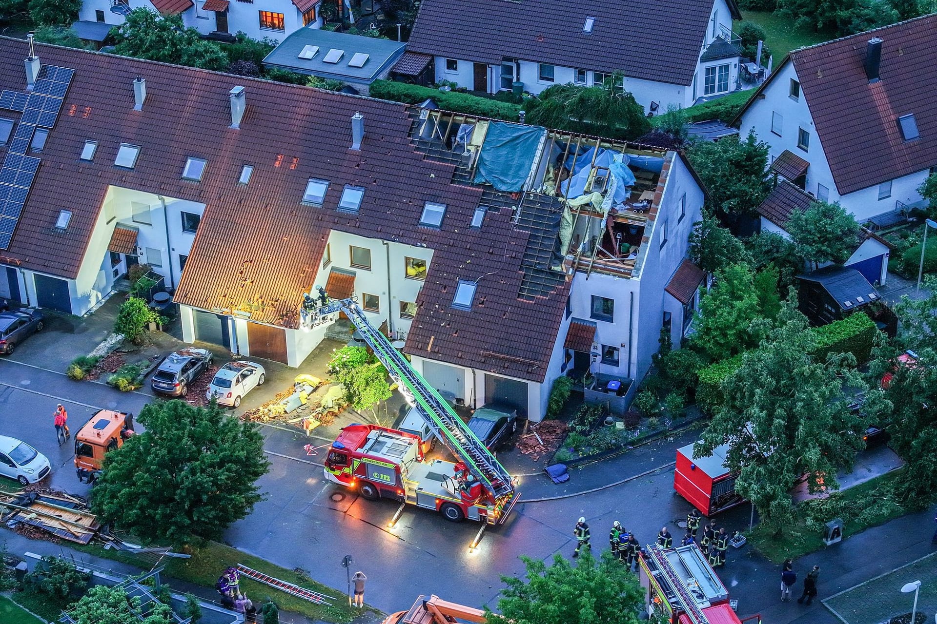 Nach dem Unwetter in Baden-Württemberg - Donaustetten