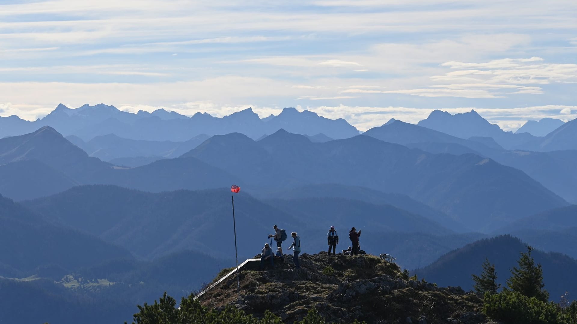 Wanderer in den Bergen