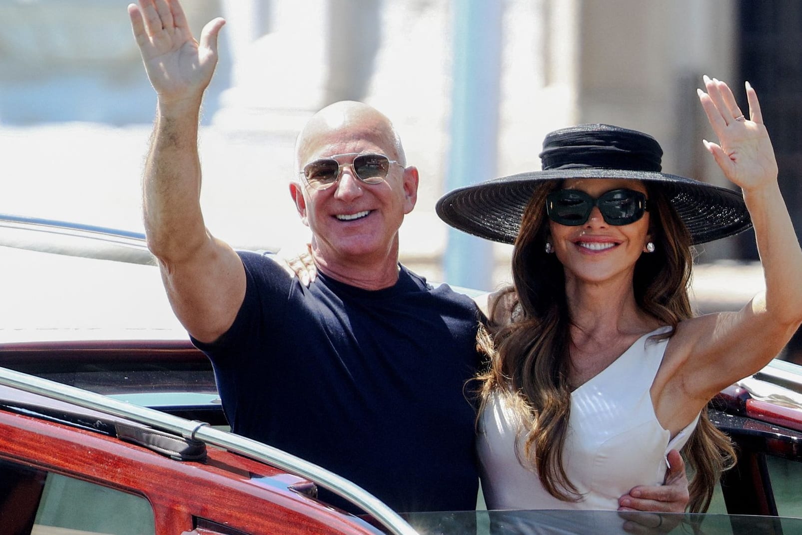 Jeff Bezos und Lauren Sánchez: Das Paar residierte im Aman Venice Hotel.