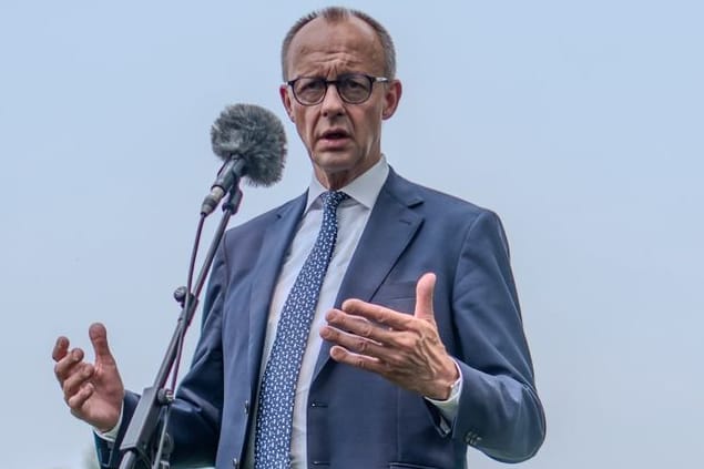 Kanzler Friedrich Merz nach seinem Treffen mit US-Präsident Trump.