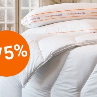 Jetzt bei Aldi 75 Prozent günstiger: die Bettdecke von Emma Essential, für Ihren erholsamen Schlaf.