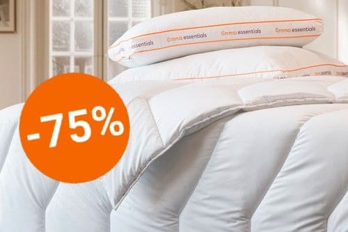 Jetzt bei Aldi 75 Prozent günstiger: die Bettdecke von Emma Essential, für Ihren erholsamen Schlaf.