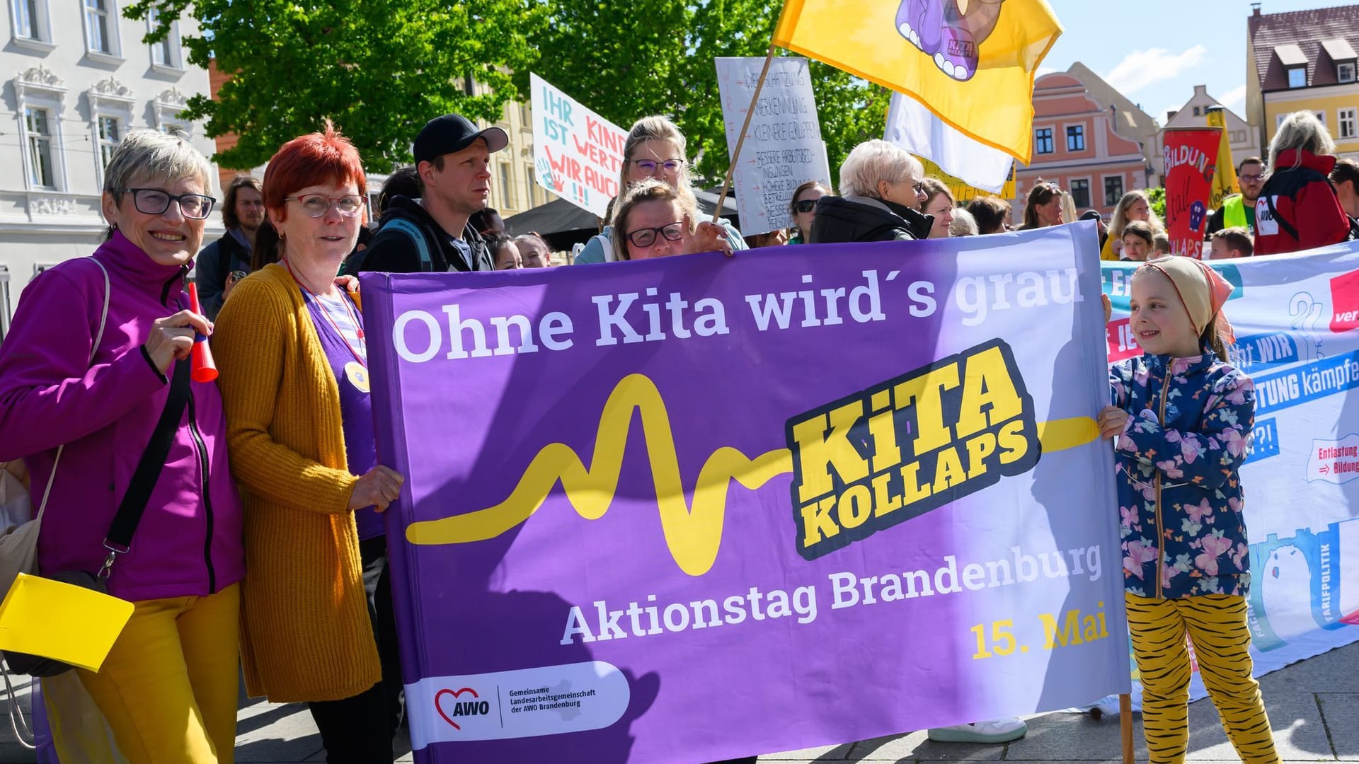 «Kita-Kollaps» Aktionstag in Brandenburg