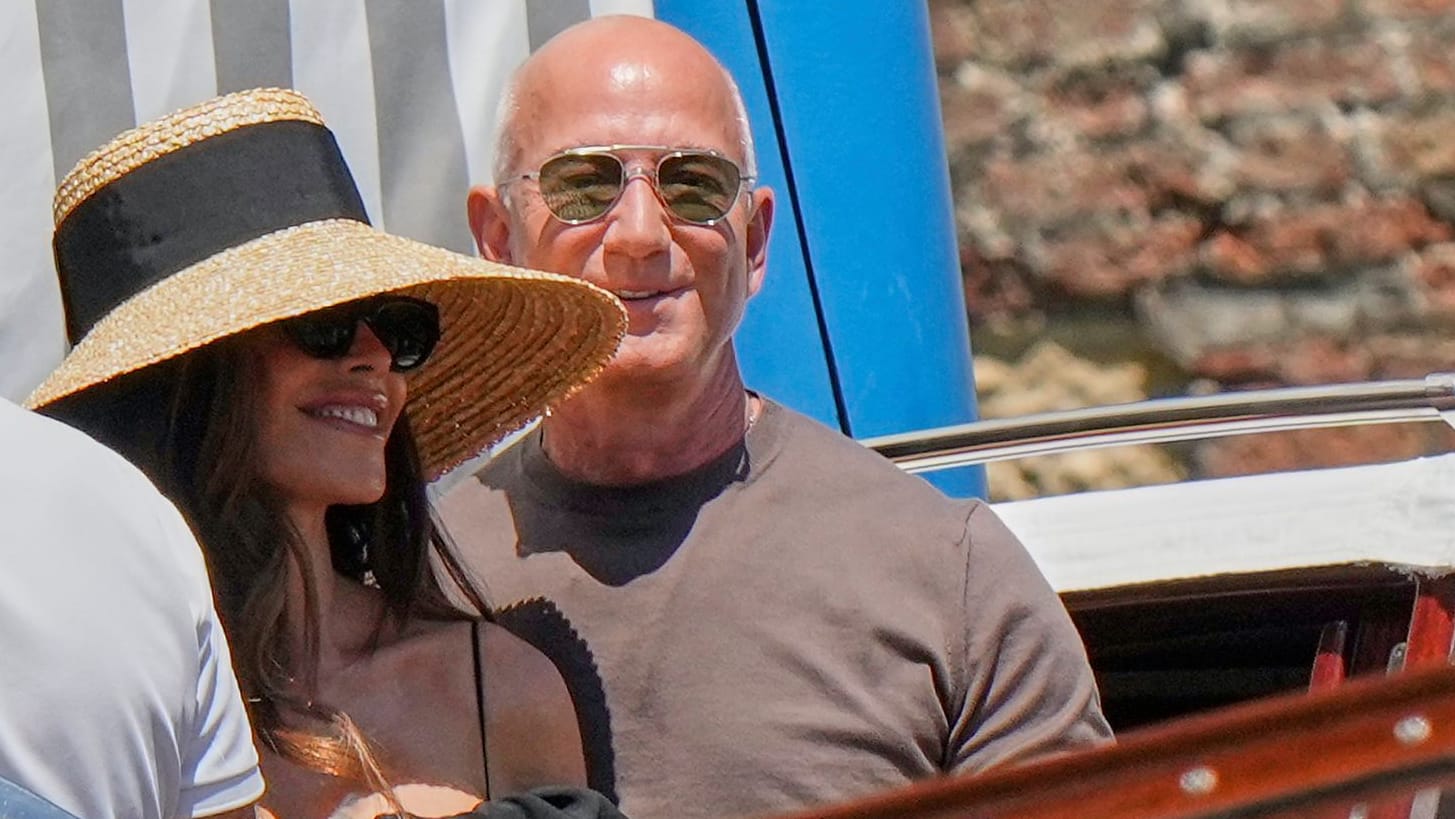 Lauren Sánchez Bezos und Jeff Bezos: Das Paar gab sich am Freitagabend das Jawort.