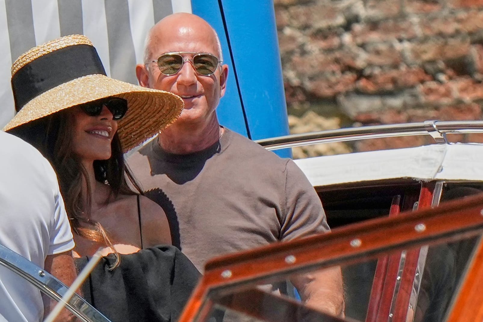Lauren Sánchez Bezos und Jeff Bezos: Das Paar gab sich am Freitagabend das Jawort.