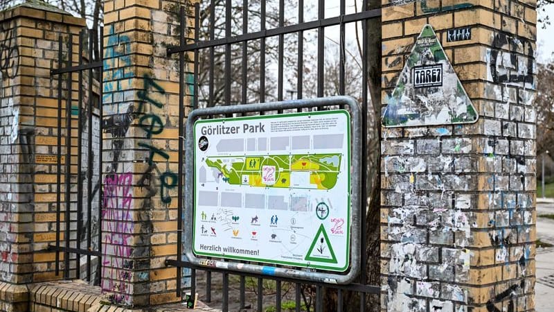 Ein Eingang zum Görlitzer Park, der künftig nachts geschlossen sein soll (Archivbild): Ein Eingang zum Görlitzer Park, der künftig nachts geschlossen sein soll (Archivbild):